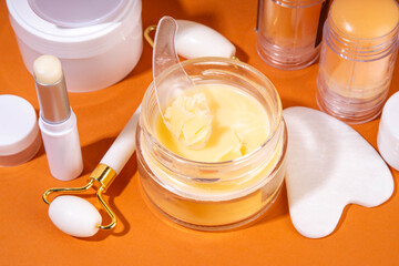 Tallow cream, serum and facial skin care products