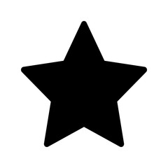 
Minimalist star icon with five symmetrical points, representing brightness, guidance, and excellence.