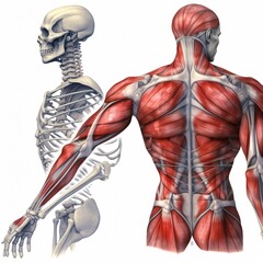Shoulder and Back Anatomy Isolated