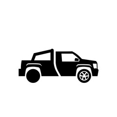 Vehicle transportation black icon pack