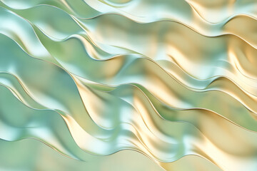 Obraz premium gentle gradients from light green to gold, seamlessly blending together in smooth, organic patterns.