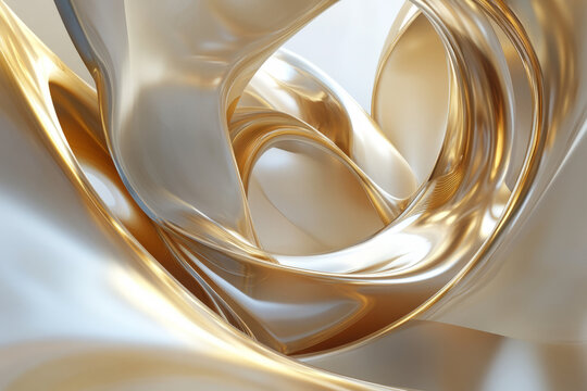 abstract shifting blocks in gold, dynamically transitioning in smooth motion, creating a modern, contemporary design.