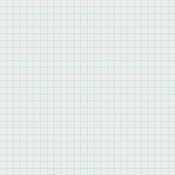 Clean simple graph paper, checked paper, gridded paper background. Vector. Notebook, sheet paper, seamless, page, cloth, chart, school book, paper. graphic, design background. 