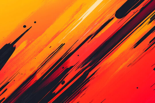 A dynamic orange and red abstract background with fiery textures, sharp gradients, and an energetic composition. Perfect for high-energy, bold branding or action visuals.