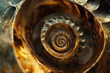 dynamic golden spiral continuously twisting and expanding, creating a smooth animated background that evokes a sense of growth and transformation.