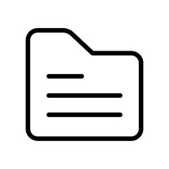 folder text vector icon