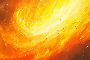 A fiery orange and yellow abstract background with swirling flames, dynamic bursts of color, and intense energy. A bold and warm aesthetic, perfect for motivational and energetic themes.