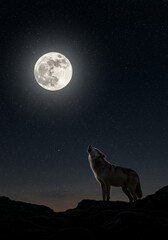 Wolf Howling at the Moon  © MrMachyH