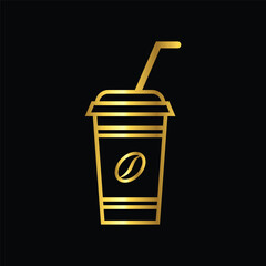  gold color coffee cup, icon, flat, sticker label minimalist design for digital and print projects
 Graphic Design Icons Making a Huge Impact on Visual Aesthetics