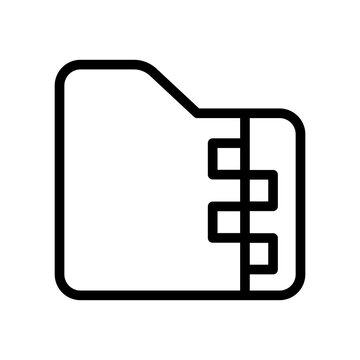folder zip vector icon
