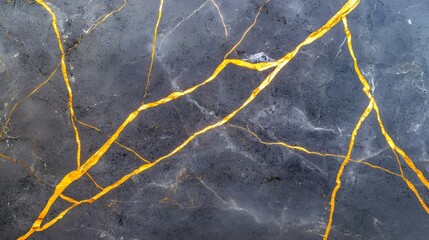 Obraz premium Luxurious Black Marble with Golden Veins for Elegant Design Aesthetic