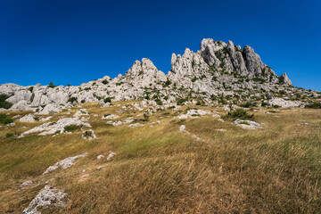 Tulove Grede Peaks on the Mountain Velebit in Croatia
