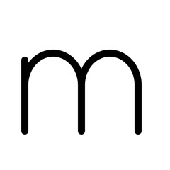 lowercase-m
