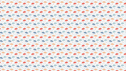 かわいい傘の背景、イラストのパターン