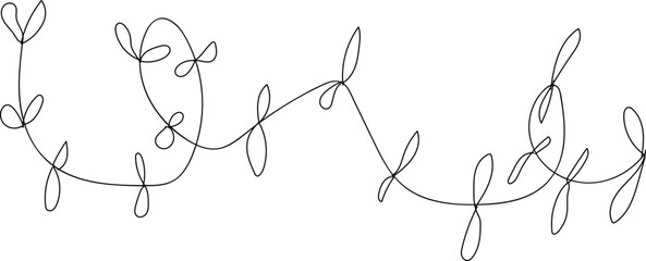 Doodle floral spring scribble banner © MdAbu