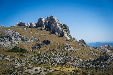 Tulove Grede Peaks on the Mountain Velebit in Croatia