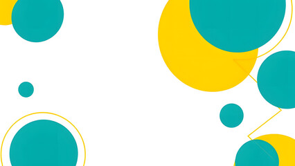 A vibrant vector illustration of a circle of colorful Easter eggs