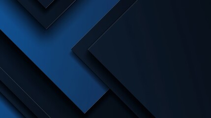 Photo of Blue background with minimalistic shapes and forms for design, banner template, white space in the center of the page for text. Simple abstract wallpaper.
