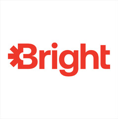The Bright logo features a sun-shaped symbol, representing energy and innovation for a modern tech brand.