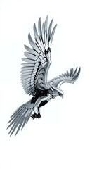 Obraz premium Robotic Eagle in Flight