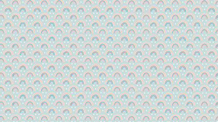 虹のイラストパターン背景