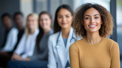 Obraz premium Hiring Nurse Or Doctor At Interview