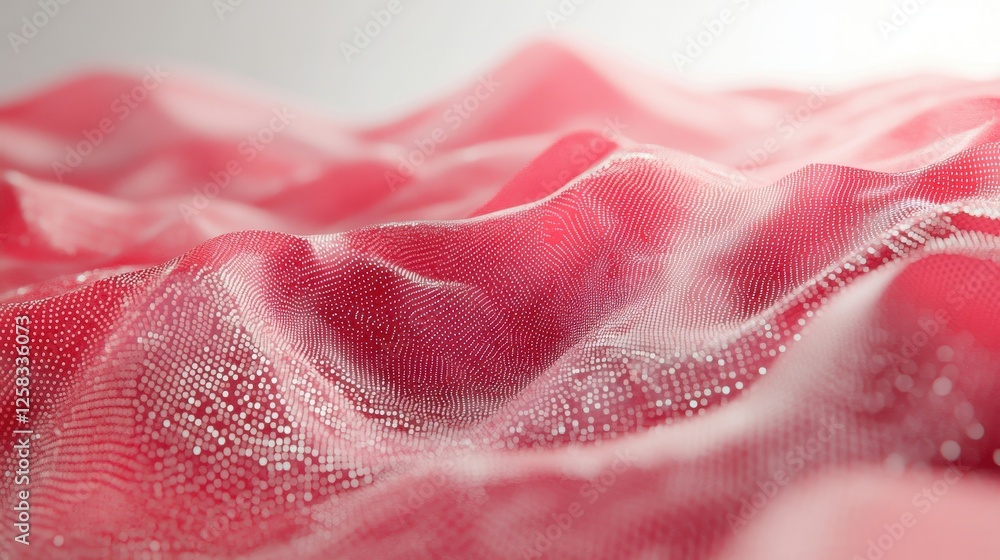Poster abstract crimson surface with sparkling points artistic visualization
