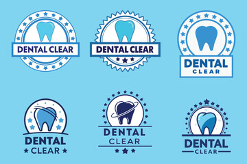 Obraz premium Collection of Dental Clear Brand Logos