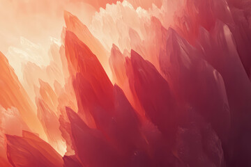 shifting forms in light pink and red, gently pulsating and looping, creating a dreamy, ethereal video background.