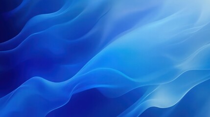Obraz premium A serene abstract background featuring smooth, flowing waves of blue tones, ideal for use in various digital and print media projects.