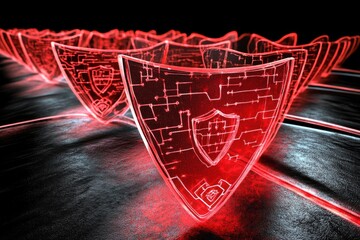 Cybersecurity Shield Network: Digital Data Protection and Encryption