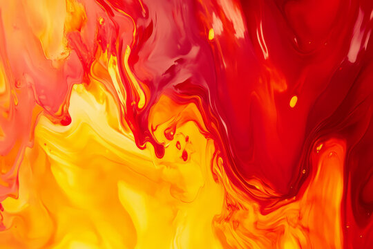 A smooth gradient of warm reds, oranges, and yellows with fluid, organic shapes. An energetic and vibrant design, ideal for bold branding or action-packed visuals.