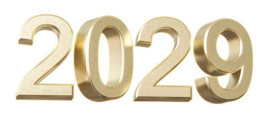 Golden Number 2029 New Year