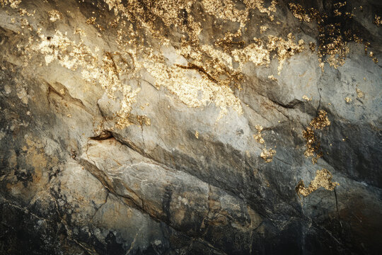 Abstract backdrop with glittering gold overlaid on a soft stone texture, evoking a sense of opulence and elegance with a sleek, modern finish.