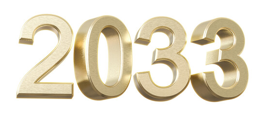 Golden Number 2033 New Year