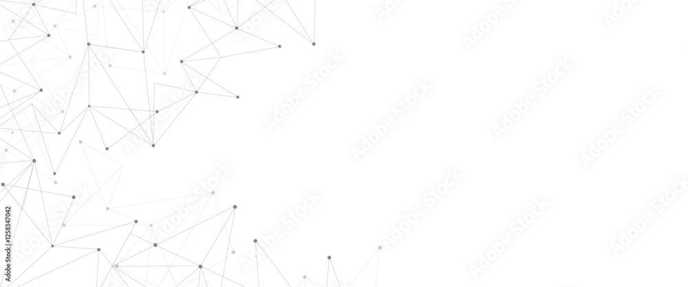 Poster vector modern geometric pattern with connecting the dots and lines