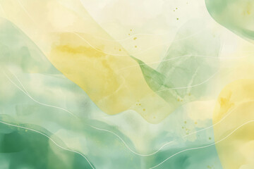 A soft pastel green and yellow abstract background with fluid transitions, subtle textures, and a fresh, organic vibe. Perfect for nature or wellness-themed projects.