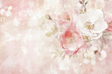 A soft pink abstract background with watercolor-inspired textures, blending blush, rose, and pastel pink hues. Delicate and romantic, creating a dreamy and elegant effect. Ideal for feminine and