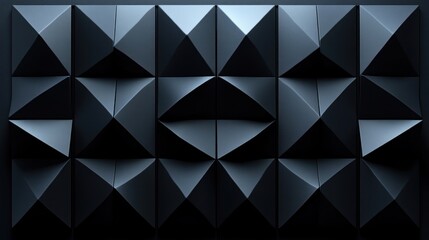 Obraz premium Dark geometric wall panel design