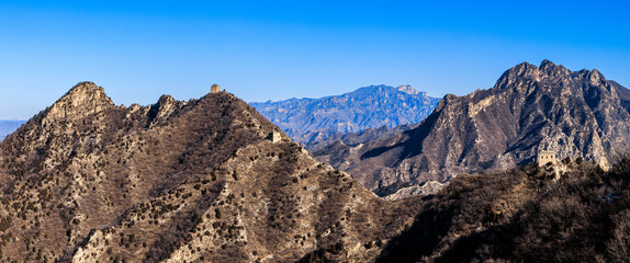 Simatai, a section of the Great Wall of China holding the access to Gubeikou (a strategic pass in...