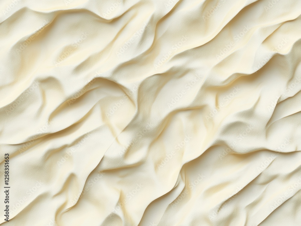 Poster creamy texture of satin fabric with soft ripples and folds in neutral tones for elegant backdrop use