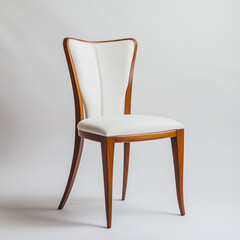 wooden chair on white background