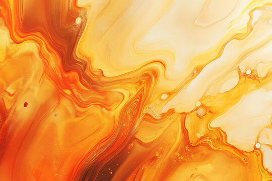 A warm and inviting orange and gold abstract background with smooth gradients, fluid motion, and metallic accents. Ideal for autumnal or premium design themes.