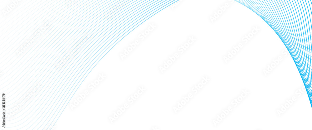 Poster vector blue wave curve lines abstract background and gradient and white wave curve lines.