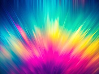 Fototapeta premium Abstract Grainy Vibrant Color Gradient Background: Pink, Blue, Yellow, Green Noise Texture Banner Backdrop Design