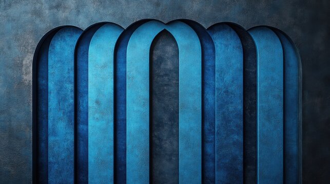 Parallel Lines on Blue Background for Design, Banner Template, Abstract Parallel Lines Wallpaper with Copy Space, Minimalist Parallel Pattern Wallpaper
