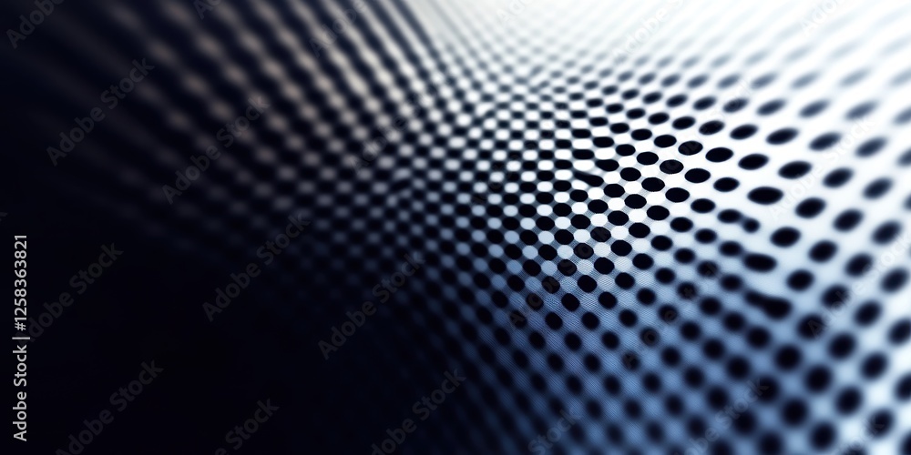 Poster captivating dots array, a mesmerizing black and white grid illusion