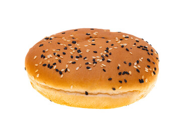 hamburger bun isolated