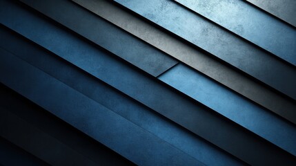 Fototapeta premium Abstract minimalist composition with parallel lines on Blue background. Featuring white space in the center for text, ideal for design templates and modern banners.
