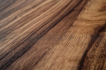 Close-up of rich, dark brown wood grain texture with natural lines and patterns.